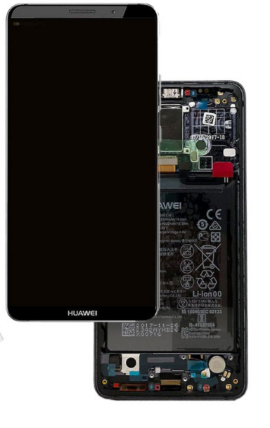 TOUCH SCREEN DISPLAY PER HUAWEI LCD UNIT FRAME FOR MATE 10 PRO SERVICE PACK 02351RVN ORIGINALE NERO GREY