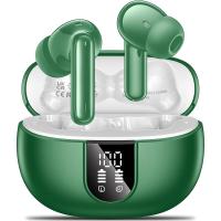 CUFFIE Wireless Earbuds Bluetooth 5.3 Headphones Bass Stereo Ear Buds A60 Pro Green In Blister