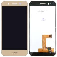 [f222] TOUCH SCREEN DISPLAY LCD ORO GOLD PER HUAWEI P8 LITE SMART GR3 TAG L01 RICAMBIO