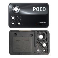 [t2117] VETRO FOTOCAMERA CAMERA GLASS PER XIAOMI POCO X4 PRO 5G CON FRAME NERO