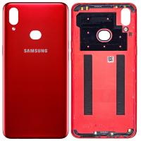 [b4572] COPRIBATTERIA BACK COVER PER SAMSUNG GALAXY A10S 2019 A107 ROSSO ORIGINALE