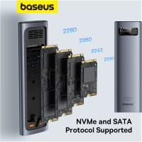[y2770] SSD Enclosure Baseus FlyJoy Series for M.2 NVMe / M.2 SATA Grey B00760600811-00 In Blister