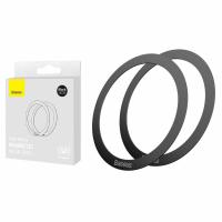 [y2800] ANELLO Baseus  Magnetic Metal Ring Halo Series Black PCCH000001 in Blister